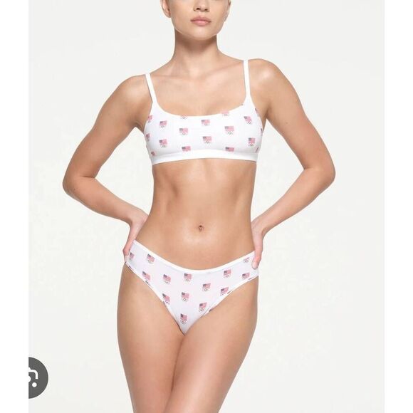 Skims Olympic Bralette and Boys Boyshort Sizes XS-S NWT - Picture 1 of 4